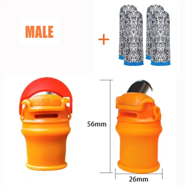 Protetor de Dedo com Lâmina de Silicone para Polegar - Equipamento de Proteção para Corte de Legumes, Colheita, Pinçamento de Plantas e Tesoura de Lâmina - Image 13