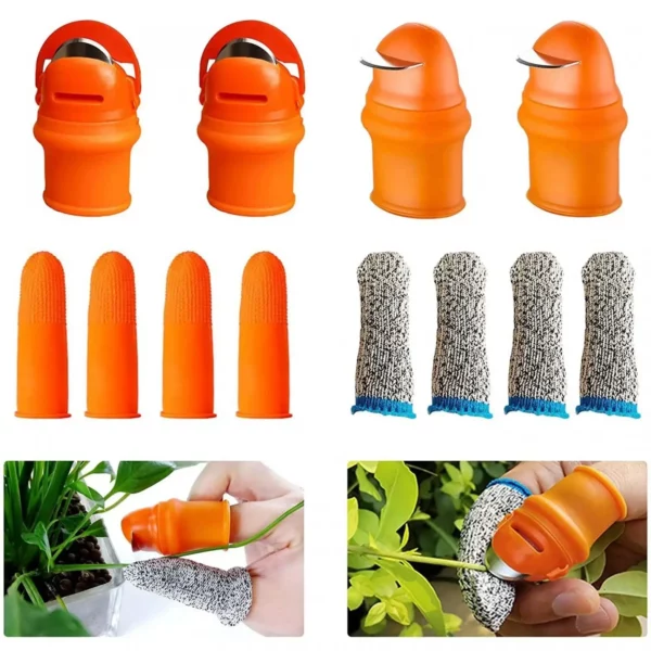 Protetor de Dedo com Lâmina de Silicone para Polegar - Equipamento de Proteção para Corte de Legumes, Colheita, Pinçamento de Plantas e Tesoura de Lâmina - Image 2