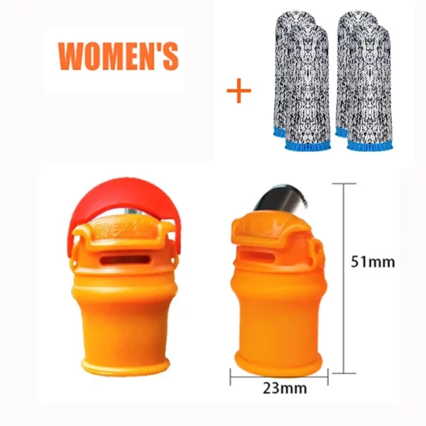Protetor de Dedo com Lâmina de Silicone para Polegar - Equipamento de Proteção para Corte de Legumes, Colheita, Pinçamento de Plantas e Tesoura de Lâmina - Image 10